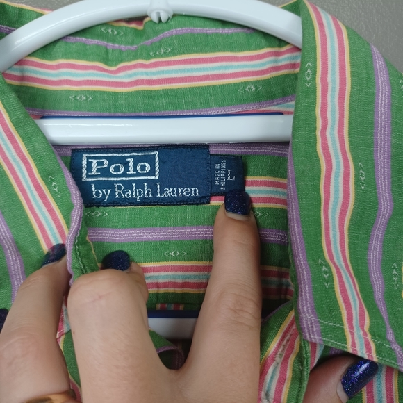 Polo By Ralph Lauren Mens Vintage Button Up - Picture 2 of 8